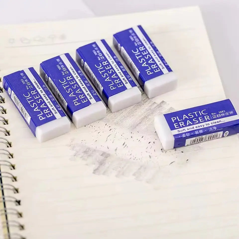 15/30ks TPR 2B Student Eraser ľahko čistiteľná korekcia gumovej gumy s vysokou elasticitou stojaca ceruzka Cencil Cencil Eraser