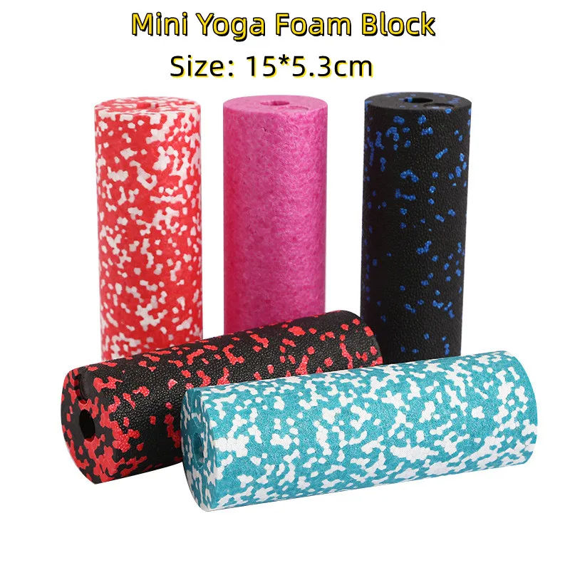 15*5,3 cm Mini jogu penový blok Masážový blok valčekový blok Domov cvičenie jogy Fitness Masáž ruky a svaly relaxačný stĺp
