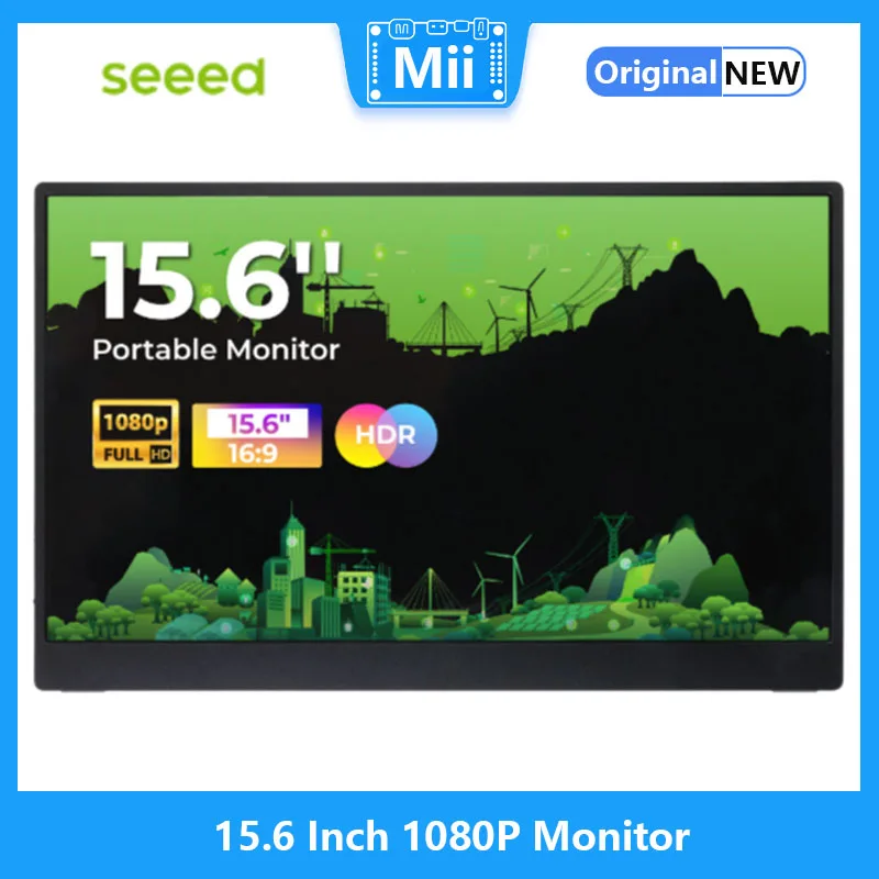 15,6 palca 1080p Monitor IPS, HDR, 100%SRGB, Mini HDMI, Typ-C, reproduktor, kompatibilný pre Raspberry Pi/Nvidia Jetson/PC/Rerouter