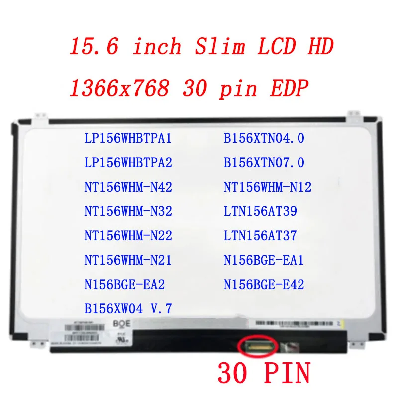 15,6 palca pre Lenovo G50-30 G50-45 G50-70 G50-70M G50-80 30PIN LAPTOP LCD SCREE N156BGE-E42 N156BGA-EA2 LTN156AT37 NT156WHM N42