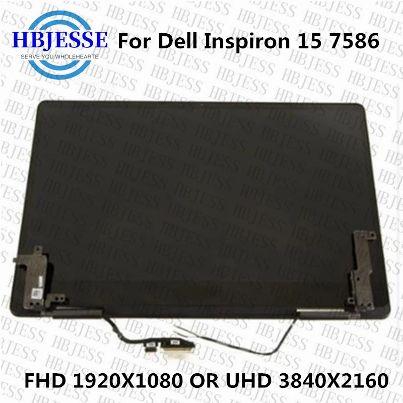 15.6 Pôvodný displej pre spoločnosť Dell Inspiron 7000 15 7586 2 v 1 i7586 P76F P76F001 FHD UHD 4K LCD Digitalizátor dotykovej obrazovky