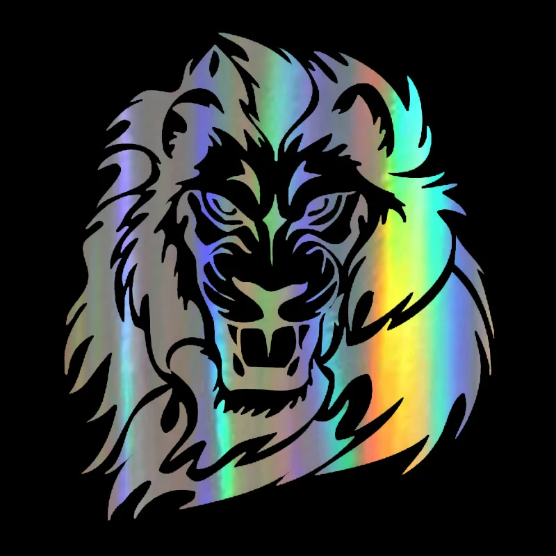 15,7*17,8 cm nálepka na auto 3d Funny Mighty Lion Wild Anim Auto Sticker Motocykel automobil vinyl laserový automobil Styling