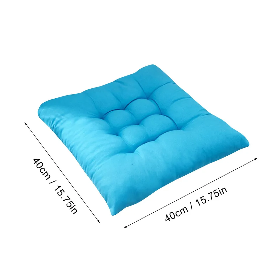 15.75in Solid Stoličky vankúše Cushion Cushon Cotton Čalúnenie mäkké čalúnené vankúšové vankúše Office Domov alebo Car Garden Sun Lounge Sedadlo vankúš