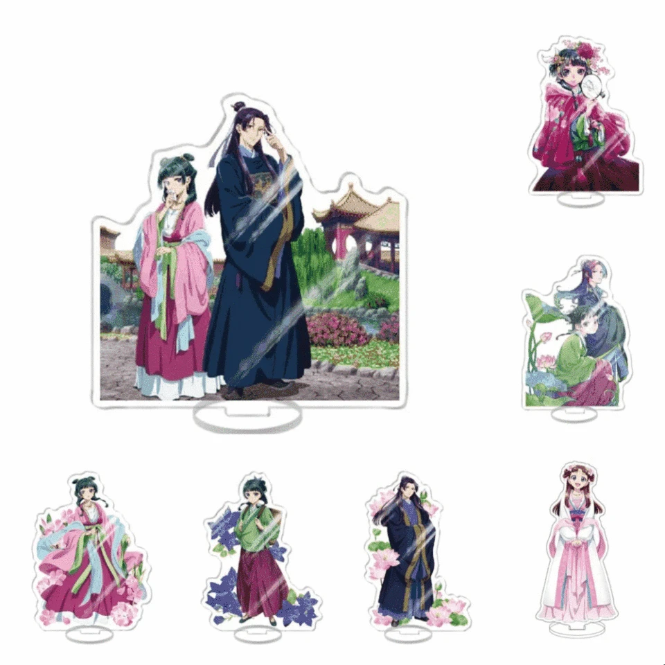 15 cm medicína Girl Cartoon Modely akrylový stojan Maomao Jinshi Gao Shun Anime Desk Disk Room Decor Doplnky pre priateľu darček