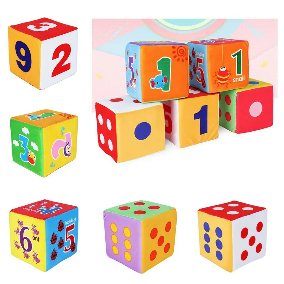 15 cm veľké penové kocky d6 kocky bodové kocky matematika výučba vzdelávacích pomôcok