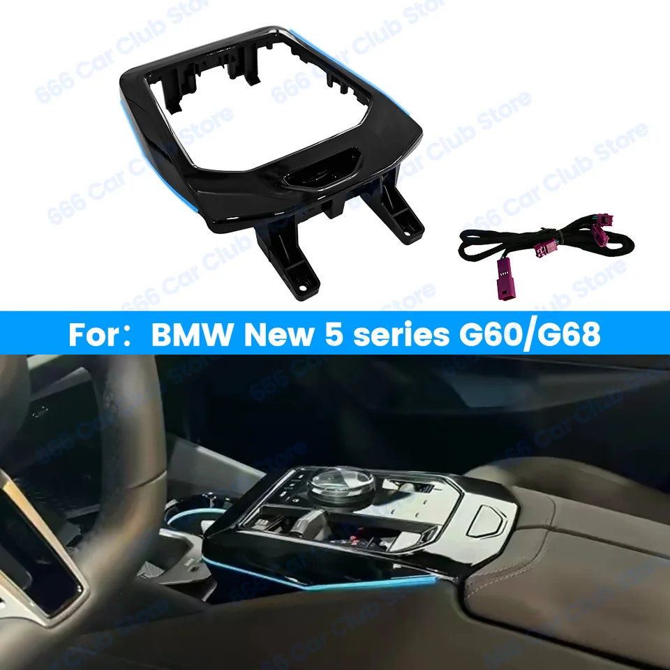 15 farieb LED Central Control Desk Lamp pre BMW New 5 séria I5 G60 G68 Saddle Lamp Ozdobné svetlá v aute Ambient Light