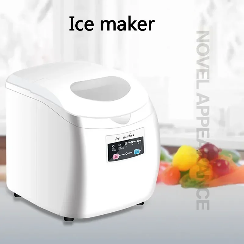 15 kg/24h komerčná ľadová kocka Maker prenosné prenosné elektrické guľky Round Ice Machine Coffee Bar Teamilk Shop