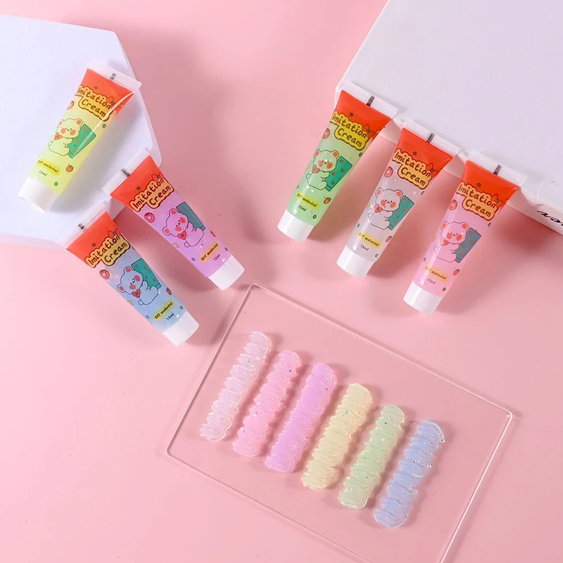15 ml simulácie DIY Transparentné fluorescenčné kryštálové želé smotany lepidlo mobilný telefón shell dekora