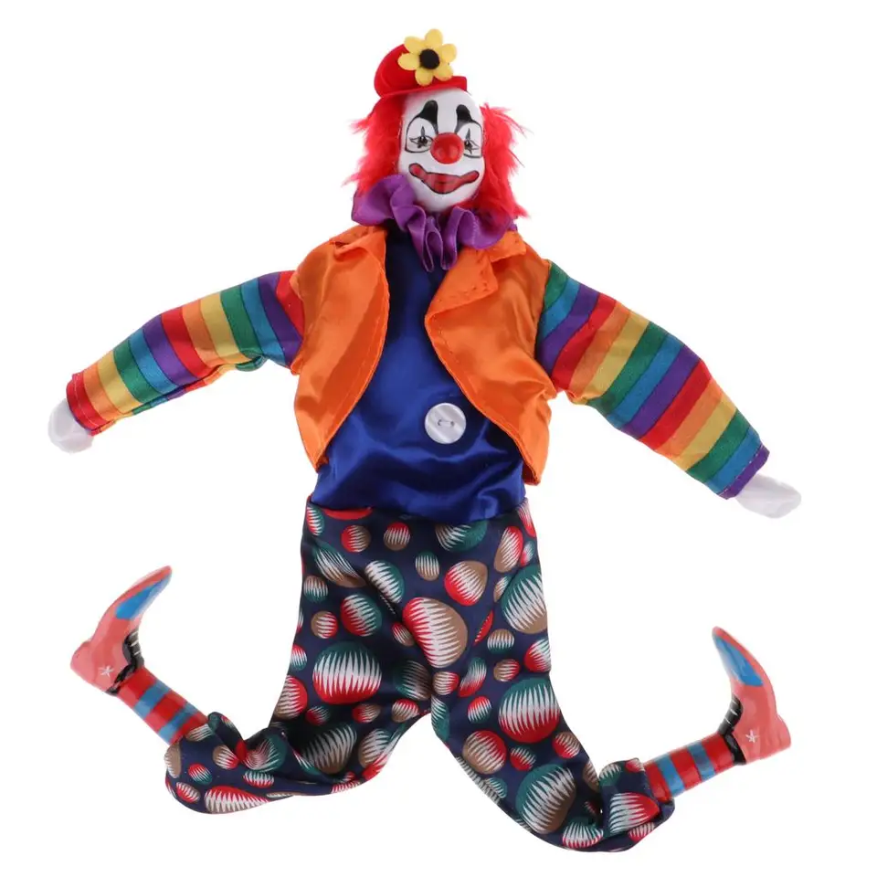 15 '' výška porcelánovej klaunovej bábiky pre deti darčeky Halloween vianočné výzdoba #3
