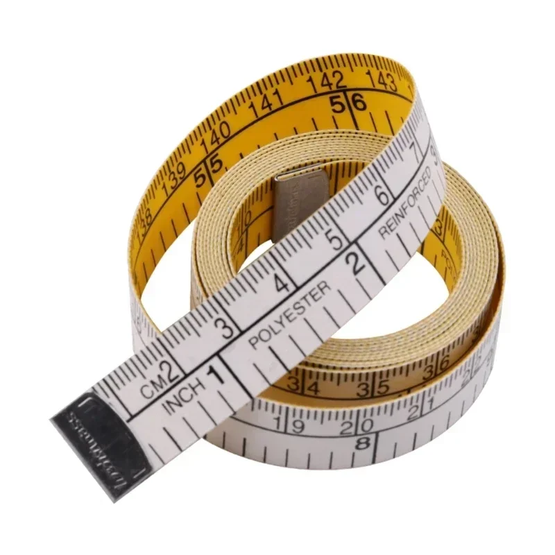 150 cm/60 palcov meranie tela meracie pravítko Šitie krajčírska páska Mini mäkký plochý pravítko centimeter meter šitím meracie DROSPOP