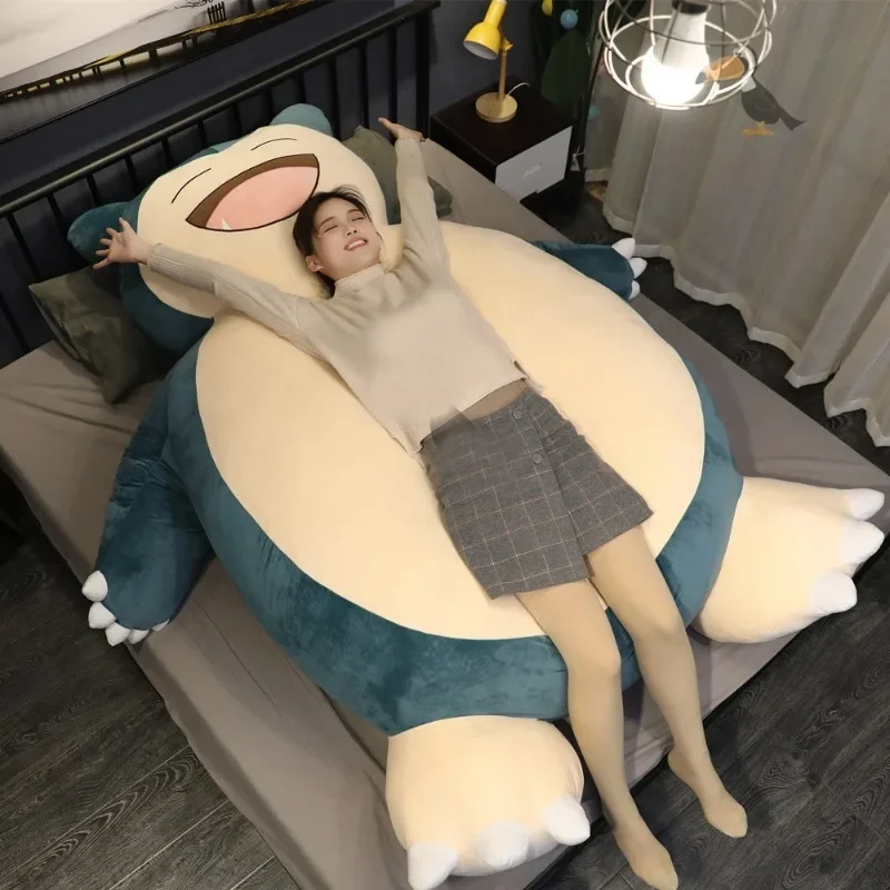 150 cm obrovský pokémon Snorlax anime plyšové hračky veľké Pokémon Plushie Kawaii polotovary kožené púzdro Darček pre deti