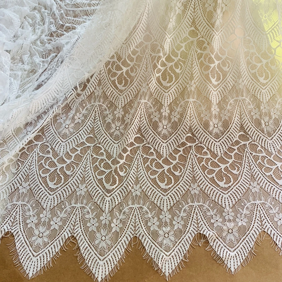 150 cm širokopásmový odev šijací rias na čipky LACE TRAKÁ HUMNÁ KVALITA TOP! 3 metre dlhé na kusové čipkové panely Lucy Lace Boutique