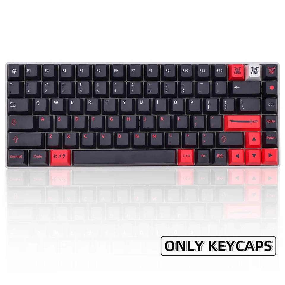 150 klávesov japonské bushido keycaps