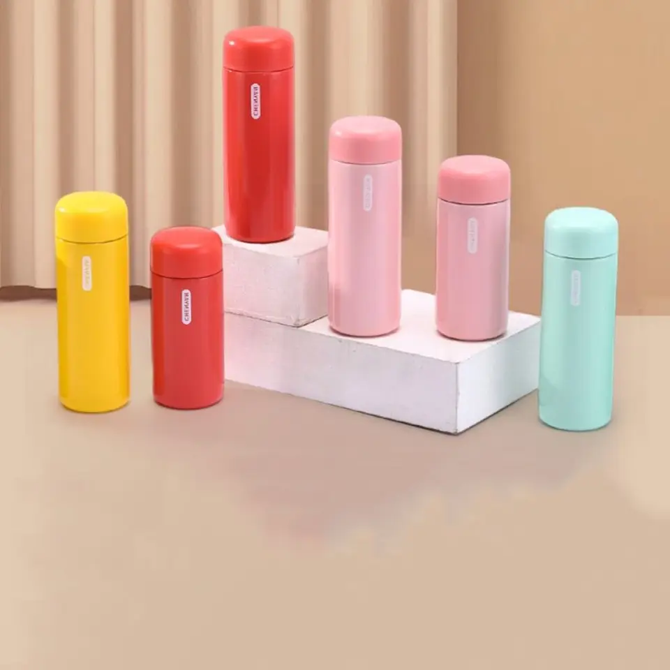 150 ml/200 ml z nehrdzavejúcej ocele Thermos Cup Izolovaný dvojvrstvový fľaša s tepelnou vodou Malá vákuová banka