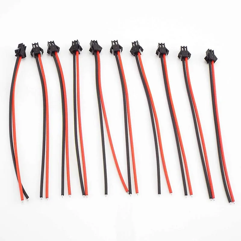 150 mm jst sm 2pins plug k ženským konektorom konektorový kábel kábla pigtail plug 2pin 15cm pre typ pásma LED