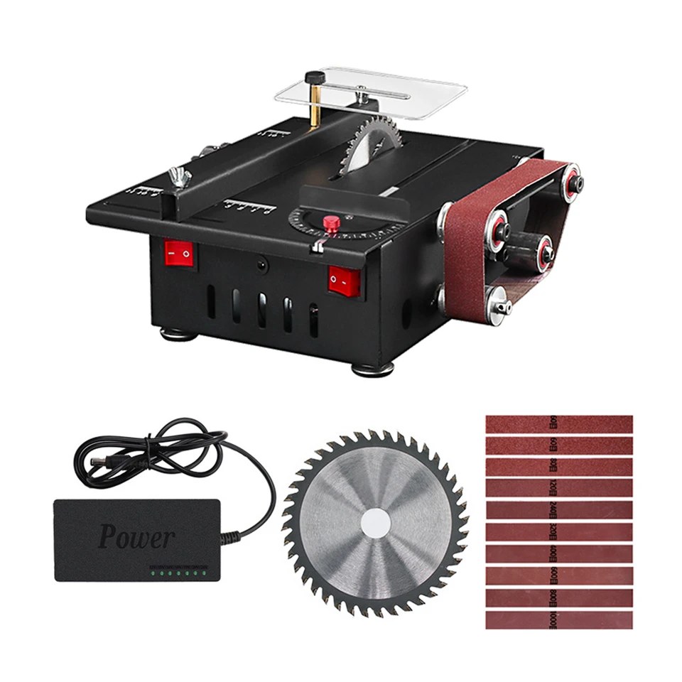 150 W 2 v 1 stolovej pílky Bander Kit s premenlivou rýchlosťou kruhová píla 30 mm hĺbka DIY lavica brúska brúsenie brúsenie strih