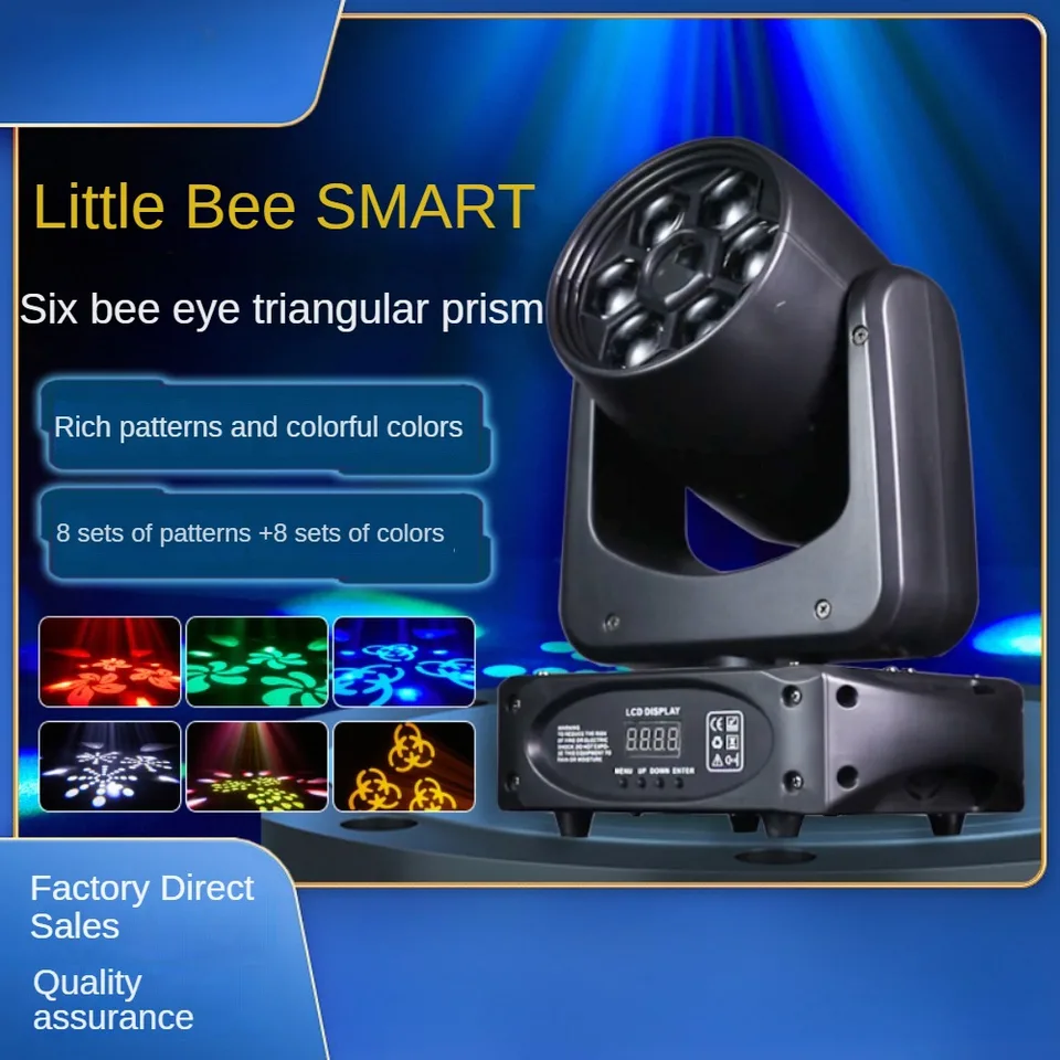 150 W Nový včelie Eye Spot Pattern RGBW LED 3 PRISM Strobe pohybujúce sa hlava osvetlenie osvetlenie Fieryzeal Party Svadobná scéna