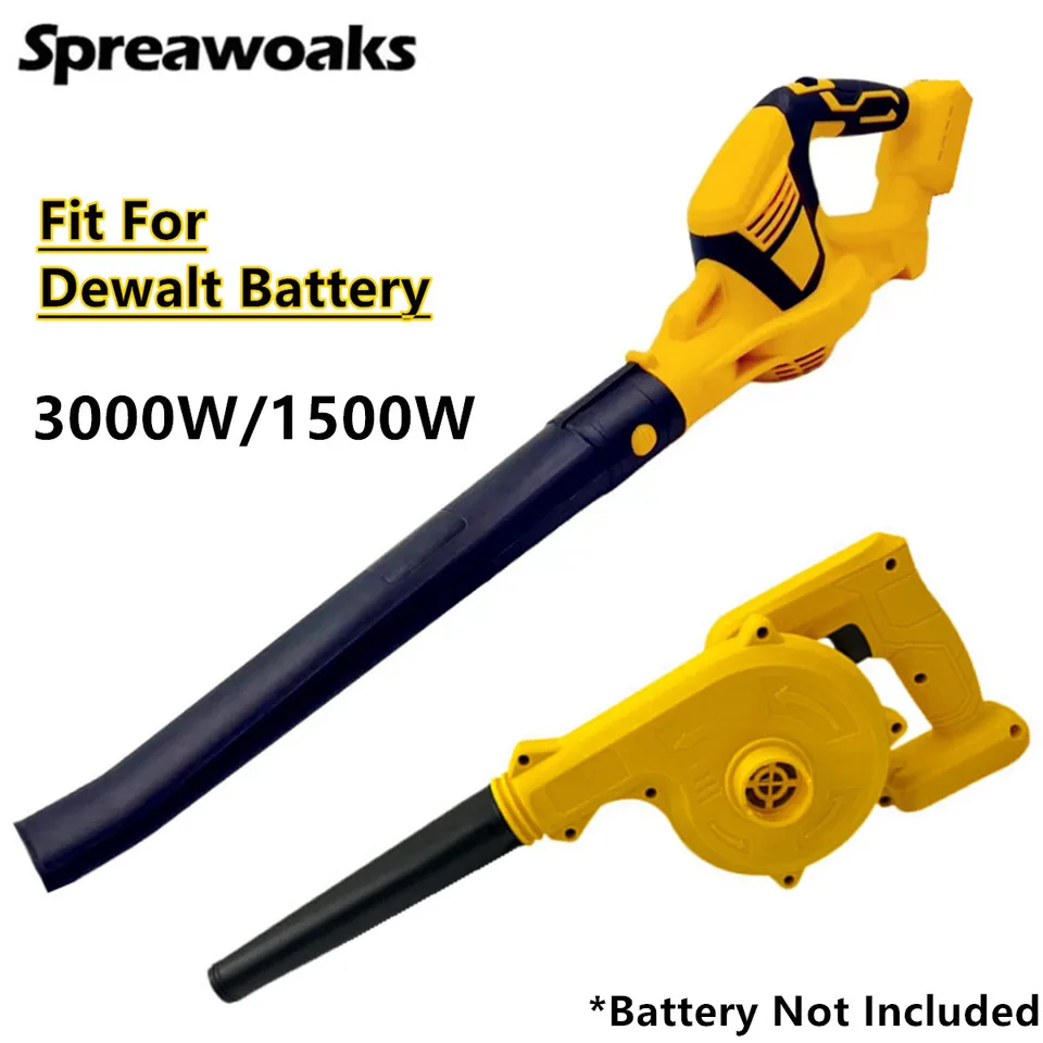 1500 W/3000 W bezdrôtový vzduchový dúchadlo Elektrický kolektor prachového kolektora List Duster Záhradné elektrické náradie pre batériu Dewalt 18V 20V