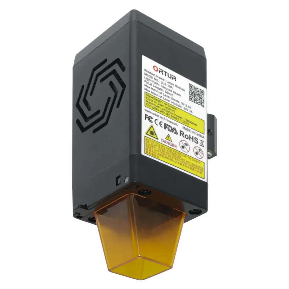 15000 mm/min 10W Ortur lu2-10a laserový modul Vysoko presný laserový laserový laserový modul pre gravírovanie ortur