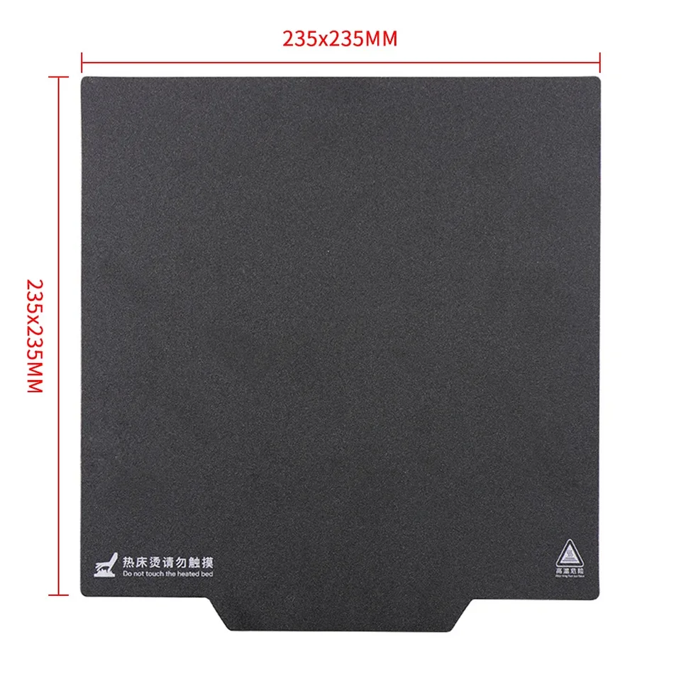 150x150/235x235 mm magnetické posteľ 3D tlačiareň Flexibilný povrch s rukoväťou pre Creali ender 3 Pro V2 Platforma Mat