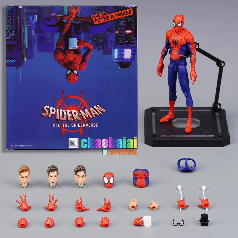 15cm Marvel Legends Spiderman figuár Spider-Man do pavúka-verse SV Peter B. Parker Action Figures Model Hračky