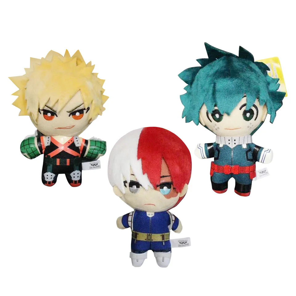 15cm mha hrdina akademickú Anime izuku midoriya Katsuki Bakugou surto todoroki plyšový prívesok