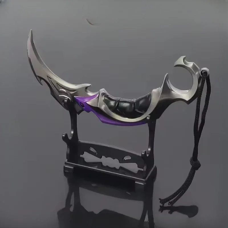15cm Valožná zbraň Melee Reaver Karambit nôž kovová hra Periférna katana samuraj meč nezostrihaný čepeľ ozdoby darček chlapci