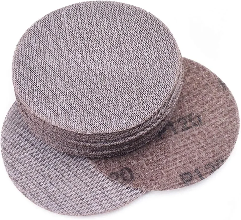 15ks 5inch Hook & Loop ArSive Dust Free Grid Banding Papier proti blokujúci brúsny brúsok