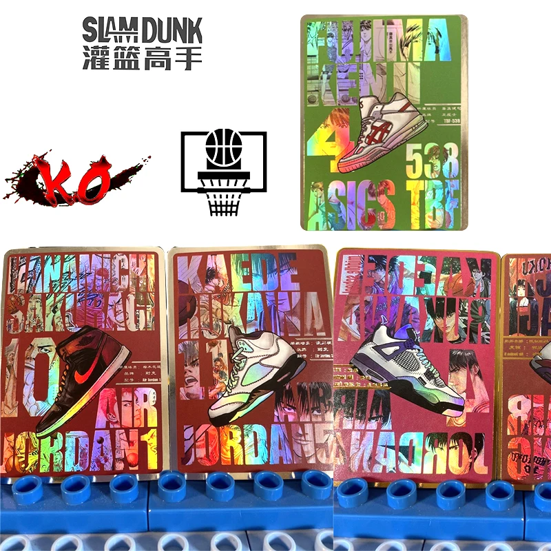 15ks/balenie Slam Dunk Anime protagonista Combat Boots Shoe Card DIY Homemade Bronzing Flash Card vianočné narodeniny darčekové hračky