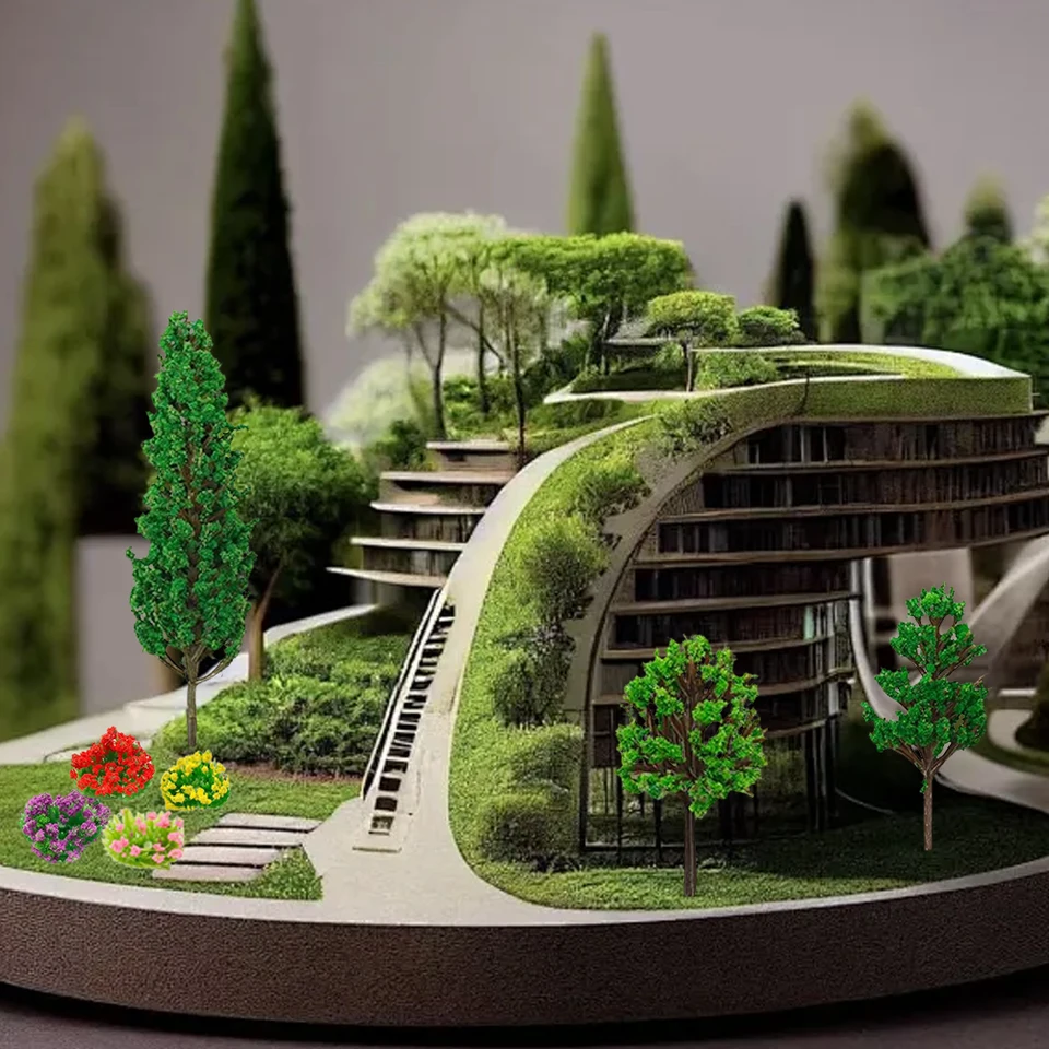 15ks Mini model stromy rozprávkové záhradné stromy DIY DIY