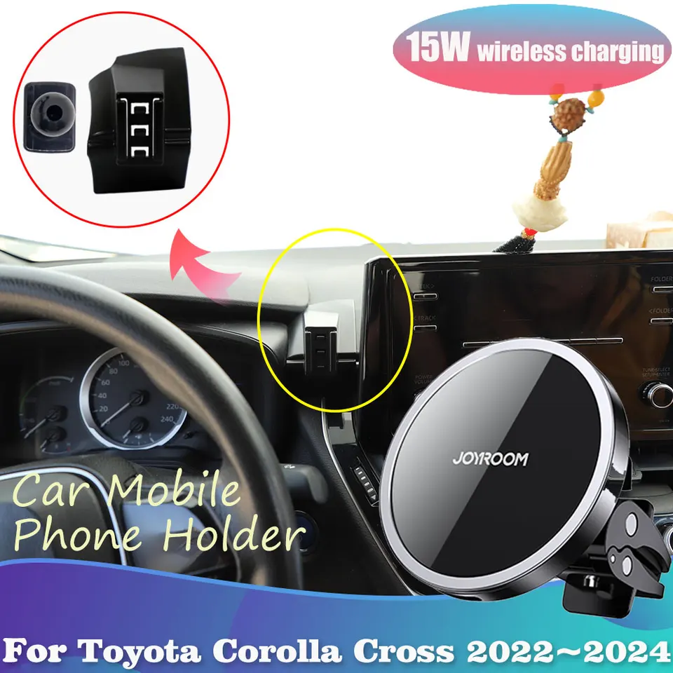 15W držiak telefónu automobilu pre Toyota Corolla Cross XG10 2022 2023 2024 GPS Magnetická podpora bezdrôtového rýchleho nabíjania Accessorie