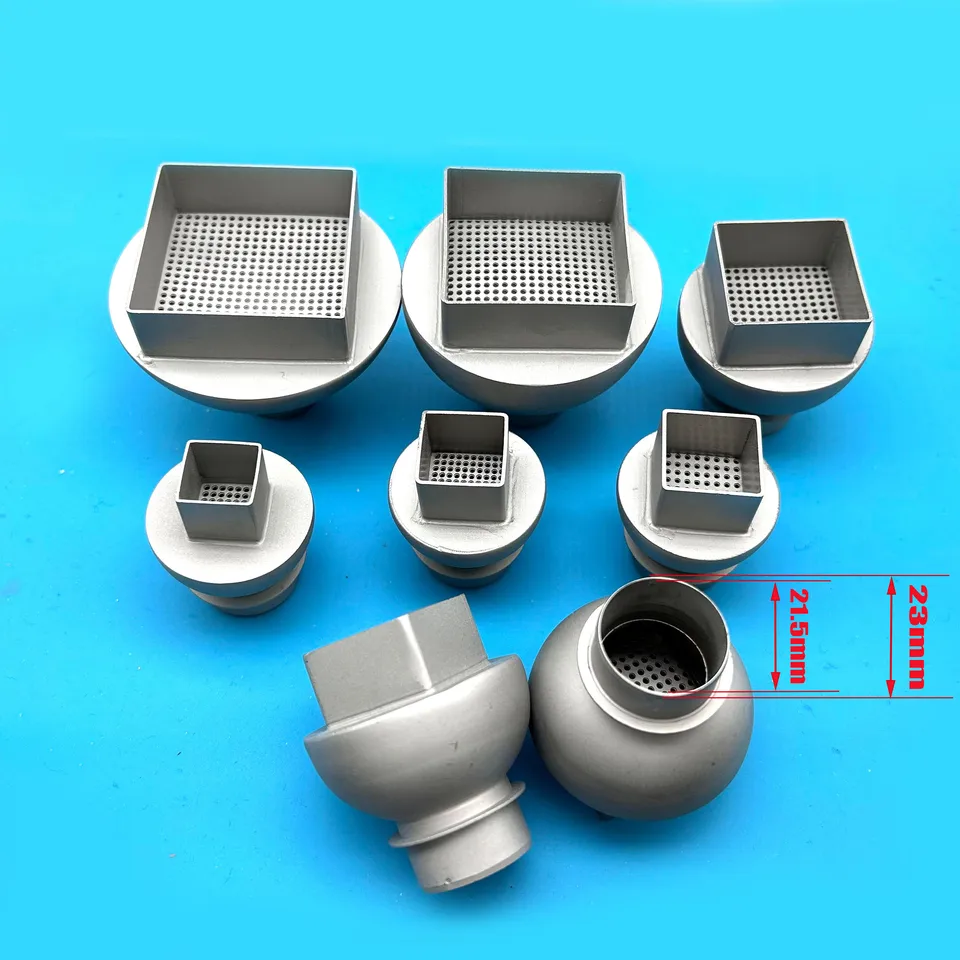 15x15 mm 18x18mm 20x20mm 25x25 28x28mm 30x30 mm 40x40mm45x45mm tryska SMD BGA Hot Air Gun Dýza pre rýchlu 861DW spájkovacia stanica