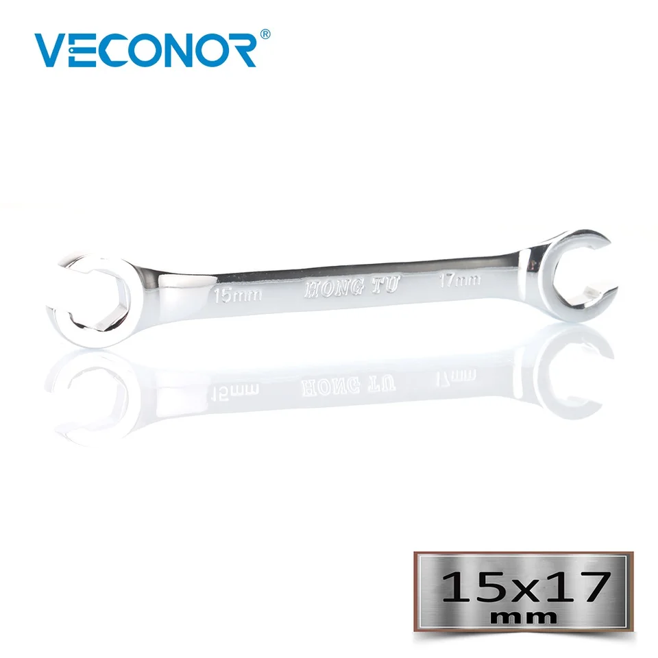 15x17 16x18mm Flare Nut Wrench Spanner Oil Oil Ripe Wrench High Torque Multitool Mirror Poľsk vysoká kvalita