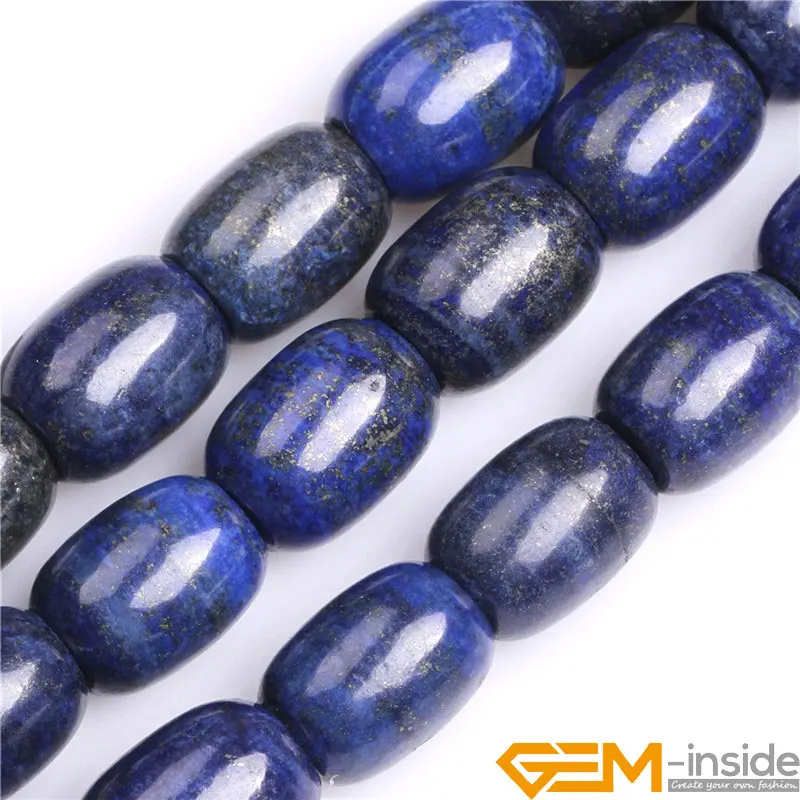 15x20 mm prírodný kameň modrý lapis lazuli bubon voľný spacerový prístup k koráli