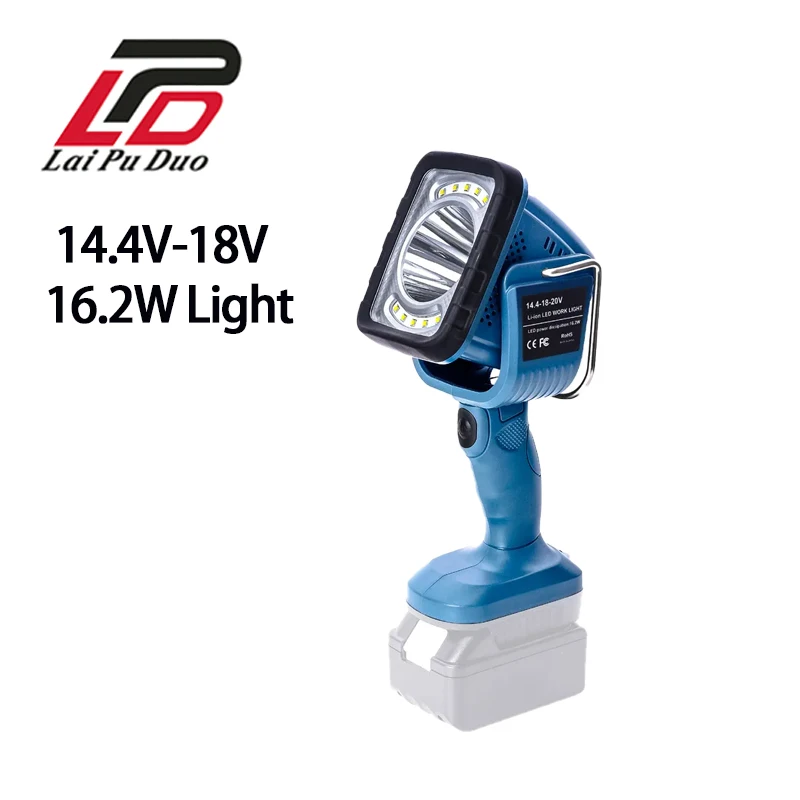 16.2 W pracovné LED pracovné svetlo 4 režimy prenosné prenosné vonkajšie povodňové osvetlenie osvetlenie pre batériu Makita 18V (bez batérie)