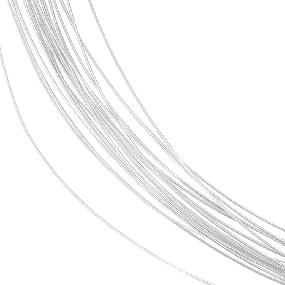 16,4 stôp 999 Sterling Silver Wire 32 Gauge Round Craft Wire Roll pre drôtené šperky výroby náramkov Cieza