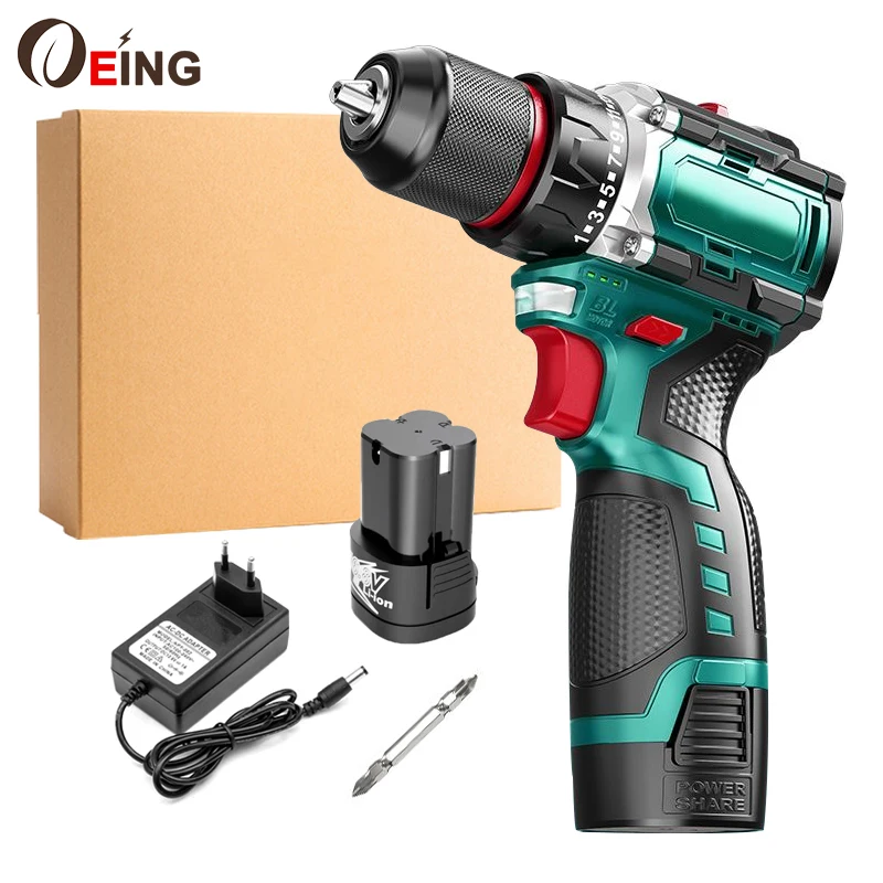 16,8 V Brushless Electric vŕtačka bezdrôtového skrutkovača 2 Rýchlosť 3/8 