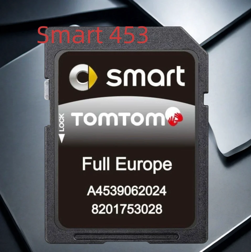 16 GB SMART 453 SAT NAV MAP Aktualizácia 2024/2025 Aktualizácia SD Card Europe Europe
