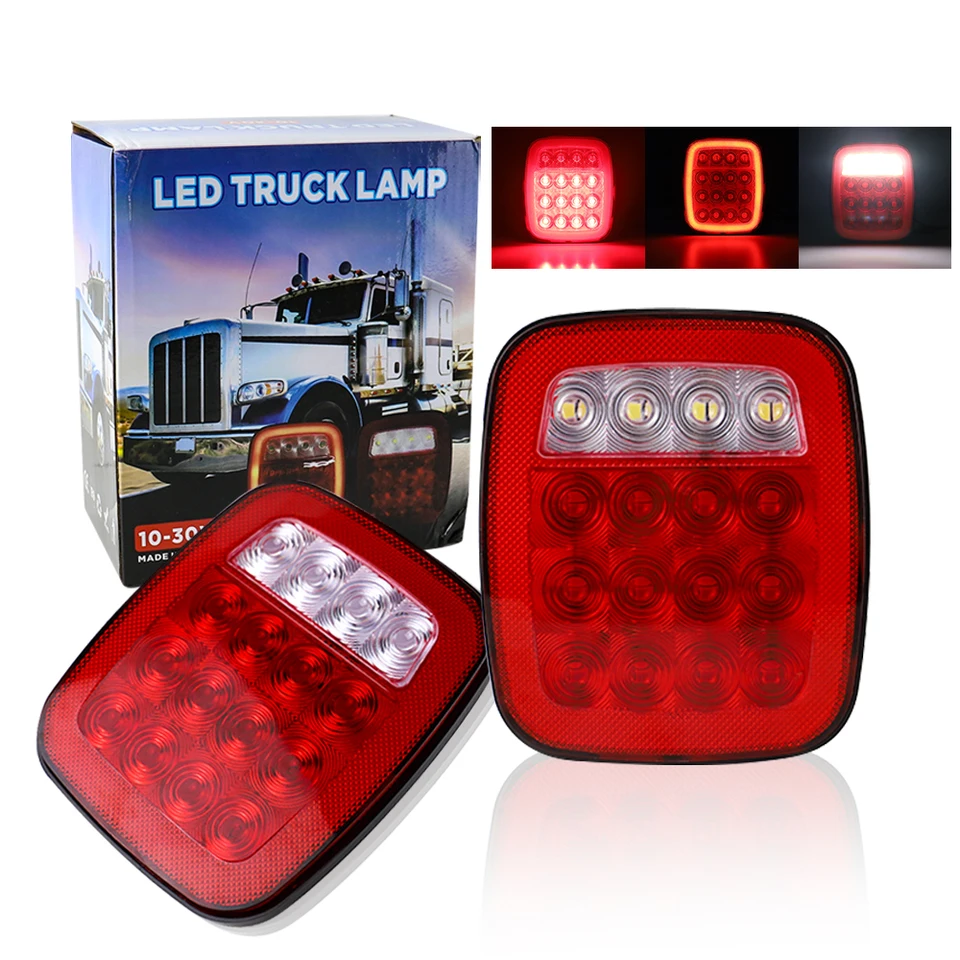 16 LED zastávka brzda Reverzné blikajúce chvostové svetlo pre 1979-2006 Jeep Wrangler YJ TJ CJ Pickup