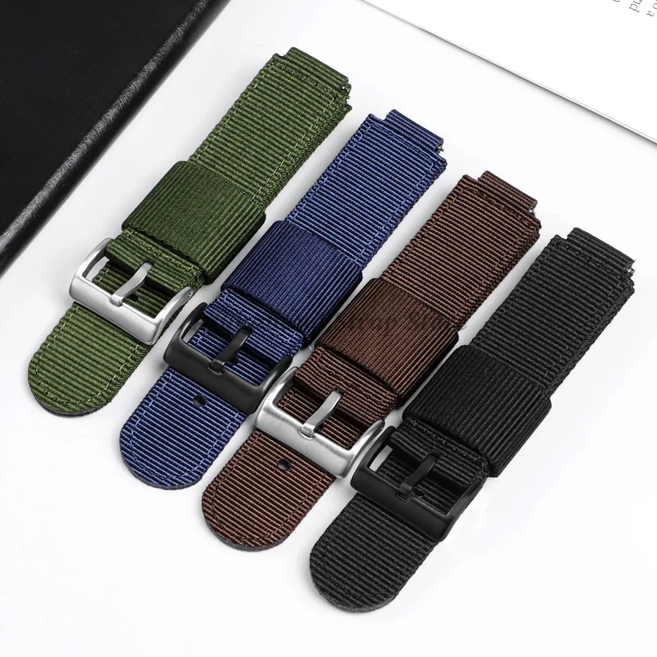 16 mm 18 mm nylonové plátno remienok pre Casio GM110 GM2100 GA900 5600Series AQ-S800 Sport WatchBand Rýchle uvoľňovanie Men Dámske príslušenstvo