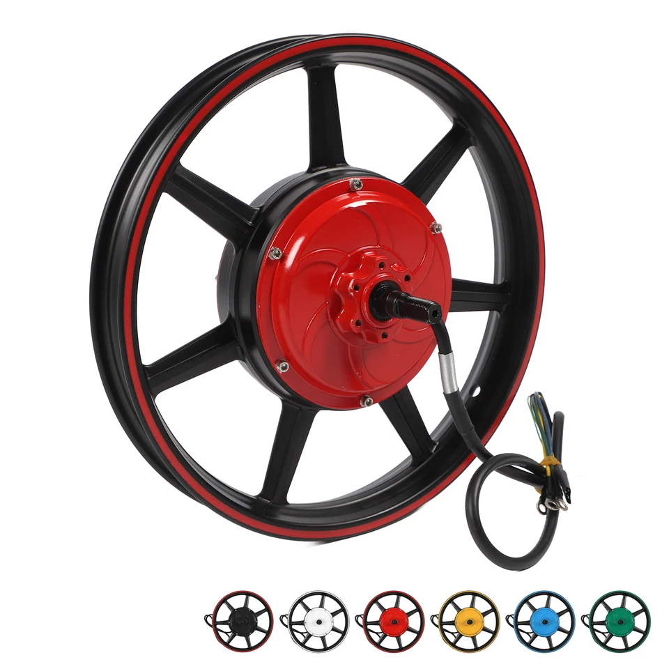 16 palcov Dual Hall Brushless Motor 48V - 72V 800-2000W DC DIS DISC BRZE MOTOR PRE ELEKTRICKÝ MOTORYCLE SCOOTER