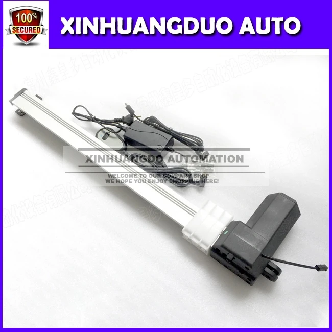 16 -palcový 400 mm zdvih DC12V/ 24V 20 mm/ s High Duty Push 150 kg, motorizovaný televízny výťahový lineárny ovládač s ovládaním káblového rukovätia