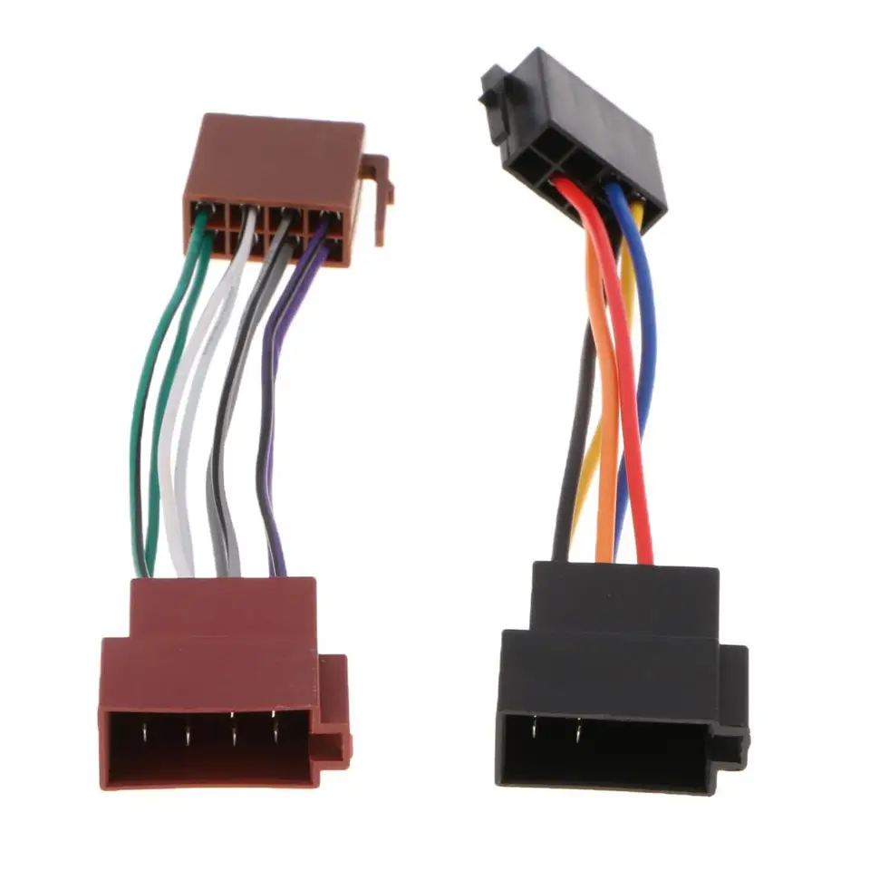 16 Pin ISO ženský rádiový prijímač drôt káblov CD Plug 154x32x12mm