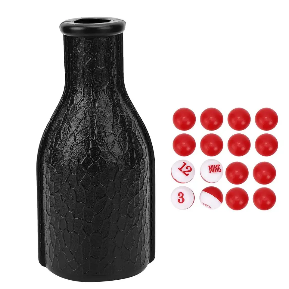 16 Tally Balls Shaker Fľaška Fľaša vtipná biliard pre zápasy očíslované doplnky