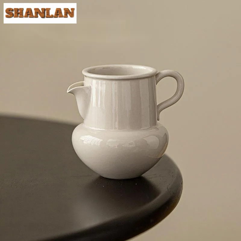 160 ml retro trávnaté drevo Gray Grey Anti obarenie čajovník s rukoväťou zen fair šálka cha hai justičný pohár kávovky kávu Drinkware Dodávky