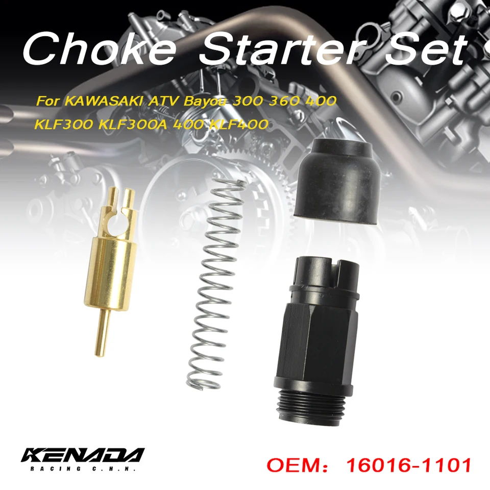 16016-1101 pre Kawasaki ATV Bayou 300 360 400 KLF300 KLF300A 400 KLF400 Karburátorový sýtič sýtič Plunger Starter Set