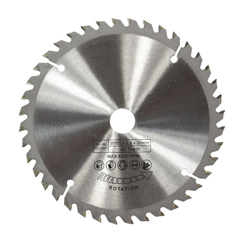 165 mm 40t 20 mm otvor TCT kruhový disk píly pre dewalt makita ryobi bosch