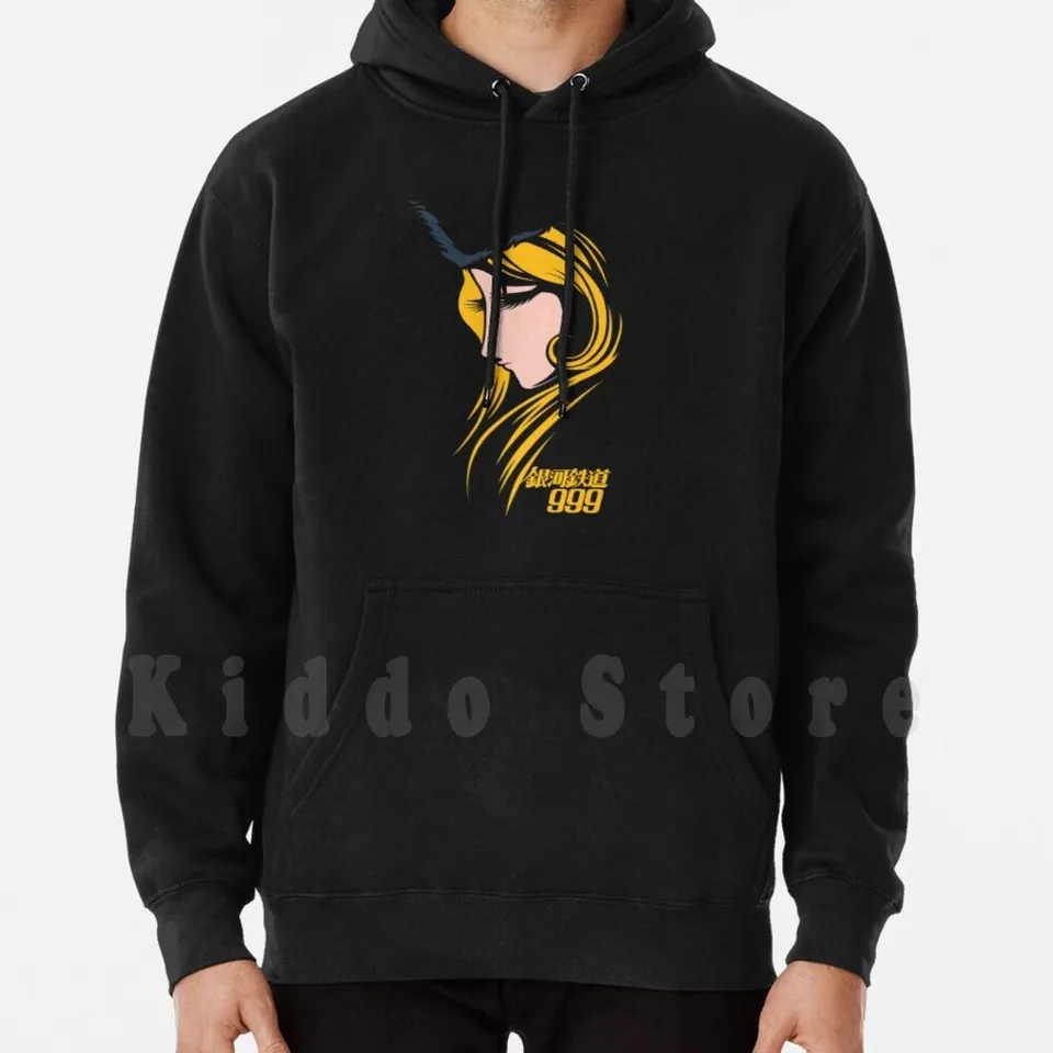 167 Maetel Hoodie s dlhým rukávom Maetel Galaxy Express Train 999 Anime Manga Retro Anime Vintage Anime