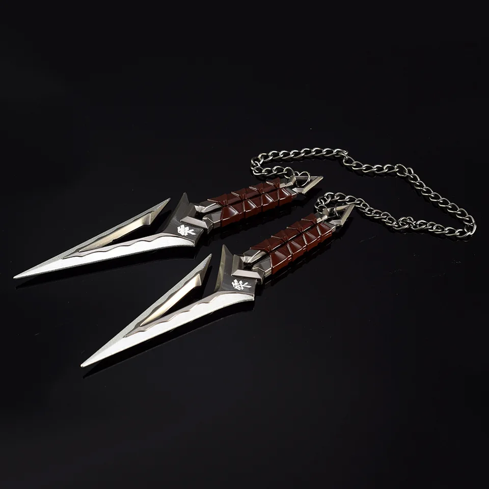 16cm Valožná zbraň Melee Kuronami no Yaiba Ninja Kunai Game Weapon Model kovový samurajský meč ozdoby stolné remeslá hračky Boy