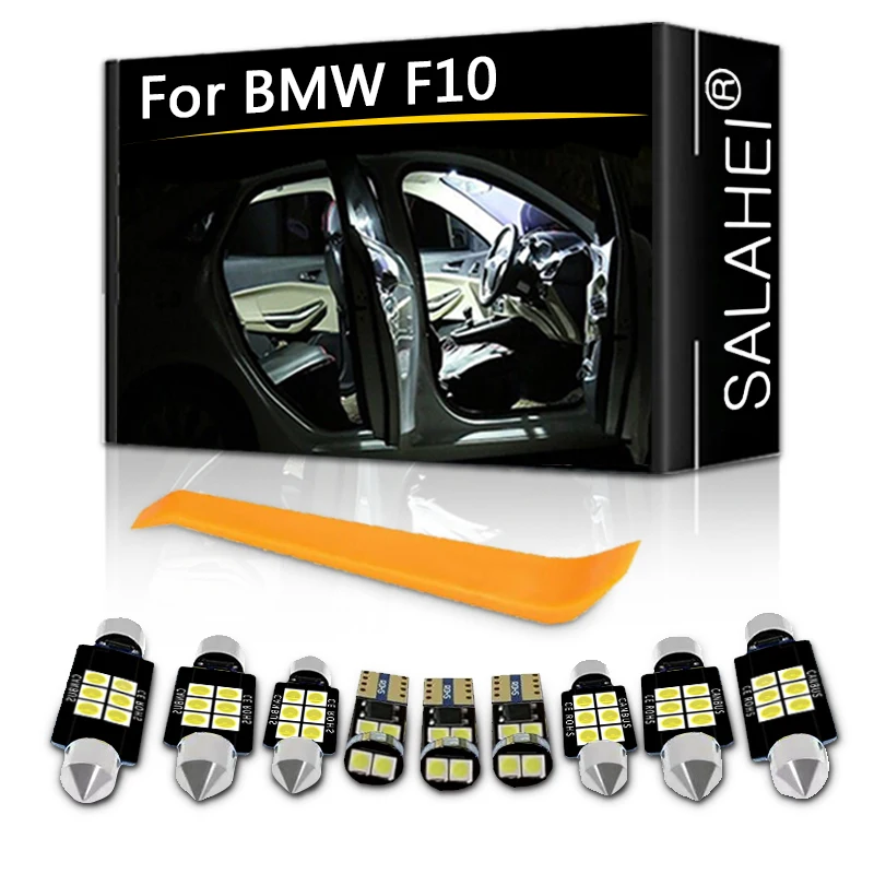 16ks Auto LED LED zdobenie ľahkej súpravy Automatické interiérové ​​kupoly zadné kmeňa Špičkovú značku pre roky 2011-2016 BMW F10 528I 535I XDRIVE 550I M5